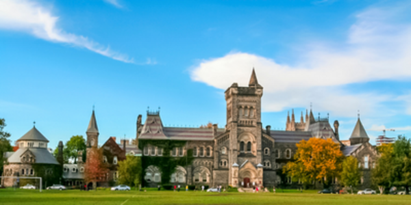 University of Toronto campus in spring