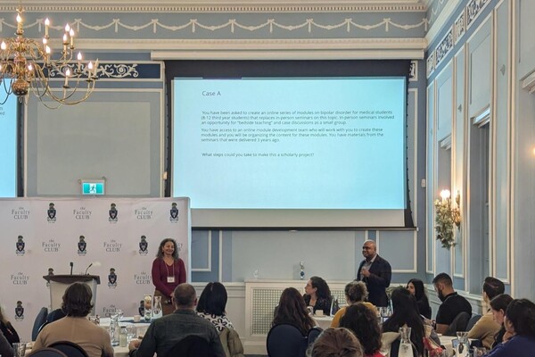 A presentation is given at Orientation Day